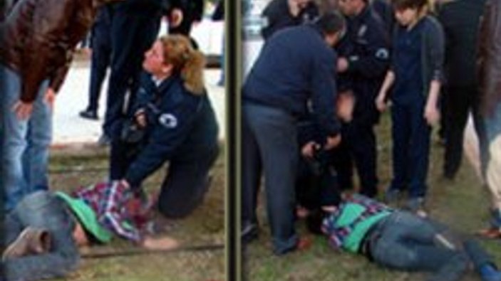 Kadın polise sinir krizi geçirten olay