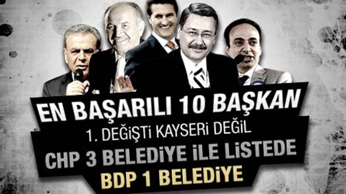 En başarılı belediye başkanları araştırması