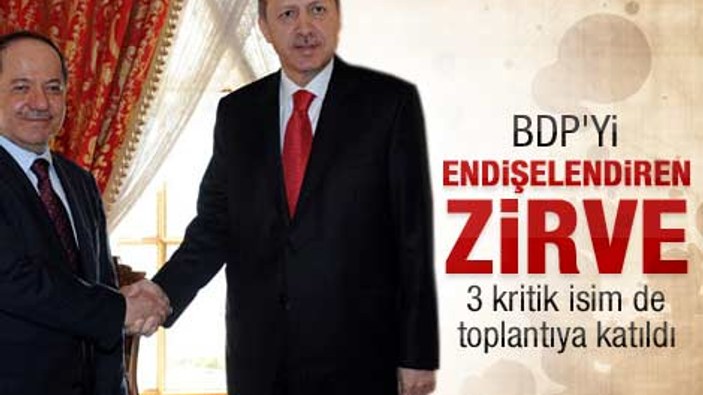 Erdoğan Barzani görüşmesi başladı