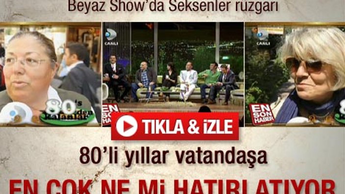 Beyaz Show'da Seksenler rüzgarı - izle