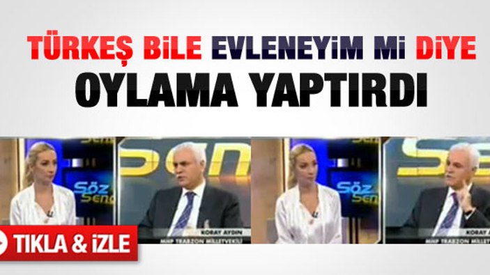 Koray Aydın: Türkeş evliliğini oylamaya açtı - Video