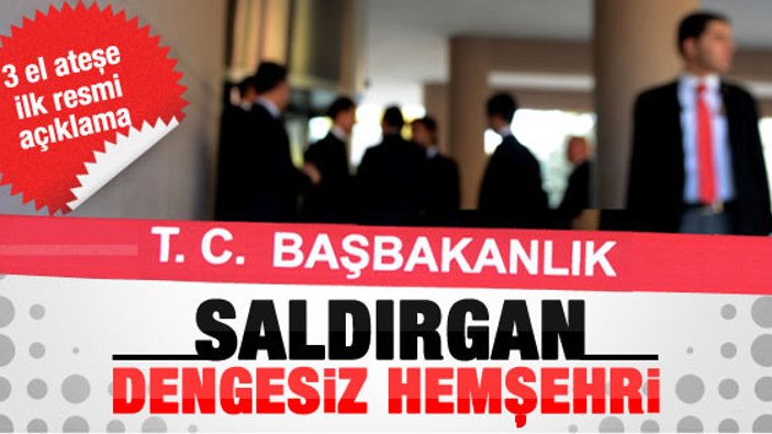 Başbakanlık'taki silah sesleriyle ilgili açıklama
