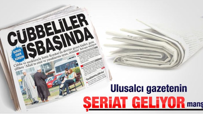 İzmir Kordon'da gezen cübbelilerden örtünün uyarısı