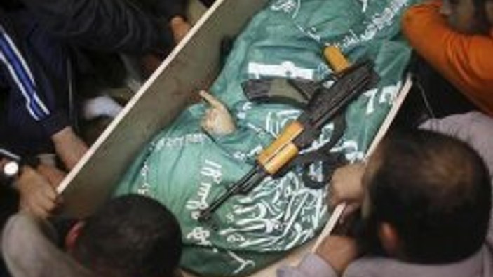 İsrail'in öldürdüğü Hamas komutanı toprağa verildi