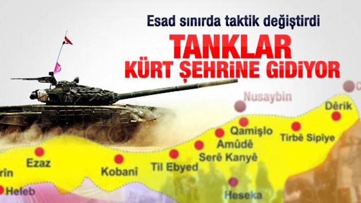 Esad toplarını Kürt kenti Kamışlı'ya çevirdi