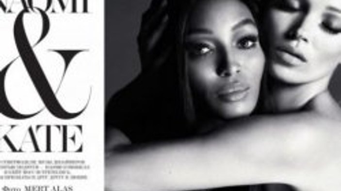 Kate Moss ve Naomi Campbell'dan iddalı pozlar