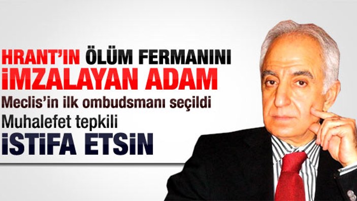 Hrant Dink'in kardeşi ombudsman seçimine isyan etti