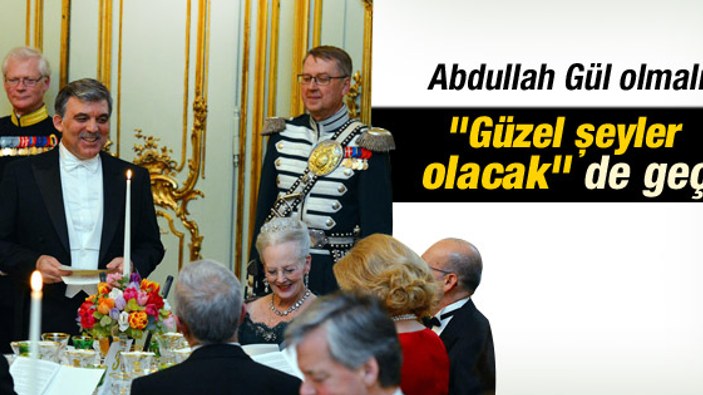 Abdullah Gül Danimarka'da onuruna verilen yemeğe katıldı