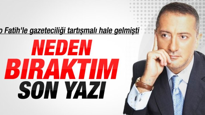 Altaylı'dan neden mi istifa ettim yazısı
