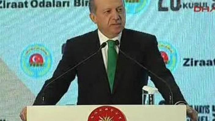 Erdoğan: Tüm çiftçi kardeşlerime şükranlarımı iletiyorum