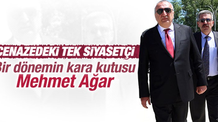 Mehmet Ağar Kenan Evren'in cenazesine katıldı