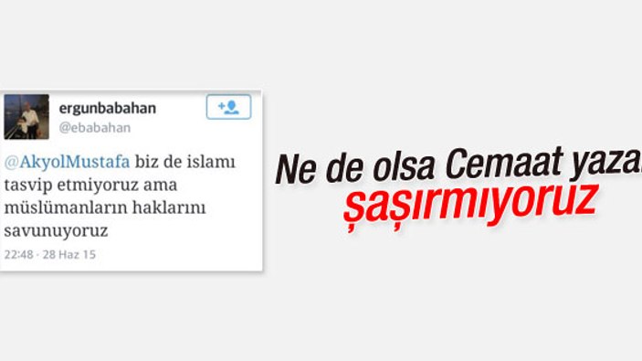 Cemaat'in İslam'ı yok sayan yazarı da varmış