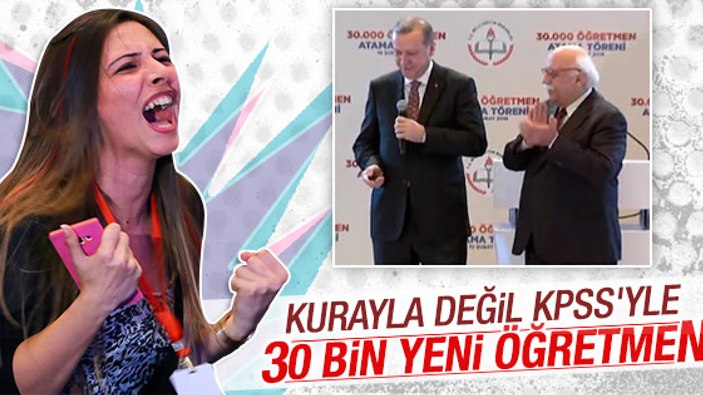 Cumhurbaşkanı Erdoğan öğretmen atamalarında konuştu