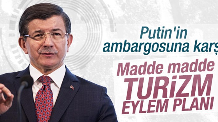 Başbakan Davutoğlu 2016 Turizm Eylem Planı'nı açıkladı