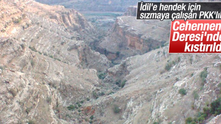 İdil'e sızmaya çalışan PKK'lılara hava operasyonu