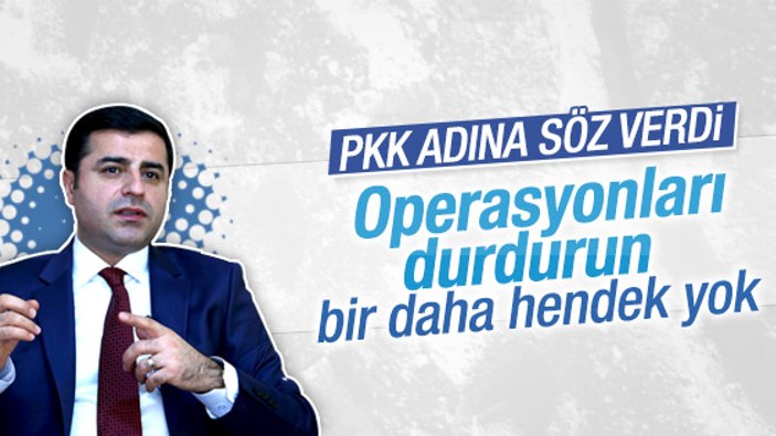 Demirtaş: Sadece ablukanın kalkması yeterli