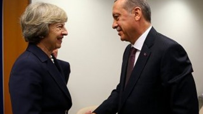 Cumhurbaşkanı Erdoğan İngiltere Başbakanı ile görüştü