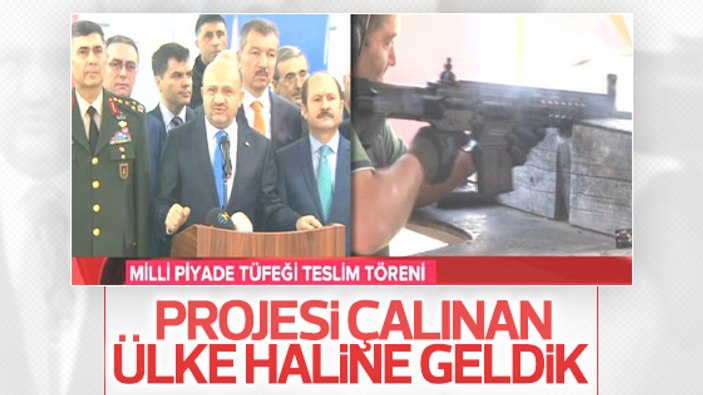 Milli piyade tüfeği TSK'ya teslim edildi