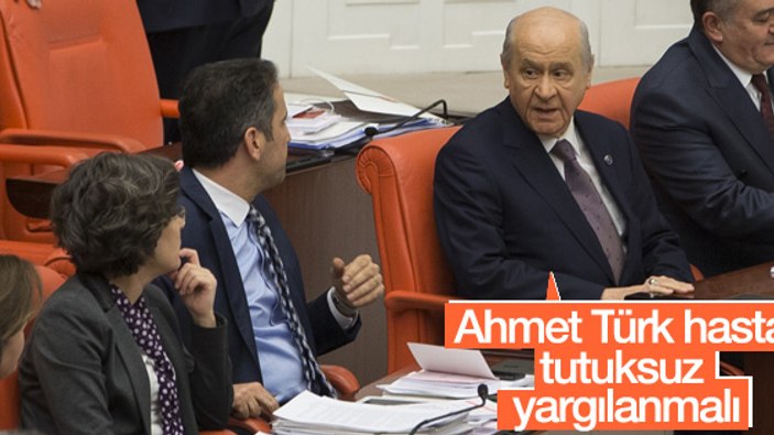 Devlet Bahçeli: HDP'li Ahmet Türk tutuksuz yargılanmalı