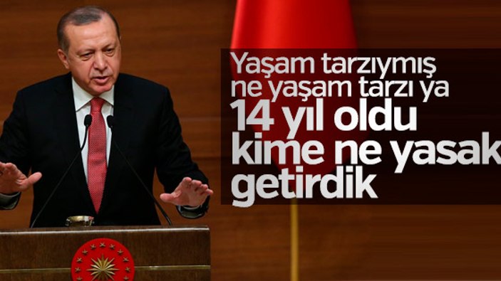 Erdoğan'dan yaşam tarzı kısıtlanıyor diyenlere sert yanıt