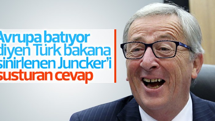 Çavuşoğlu'ndan Juncker'i susturan cevap