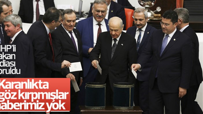 Devlet Bahçeli'den MHP'li bakan açıklaması