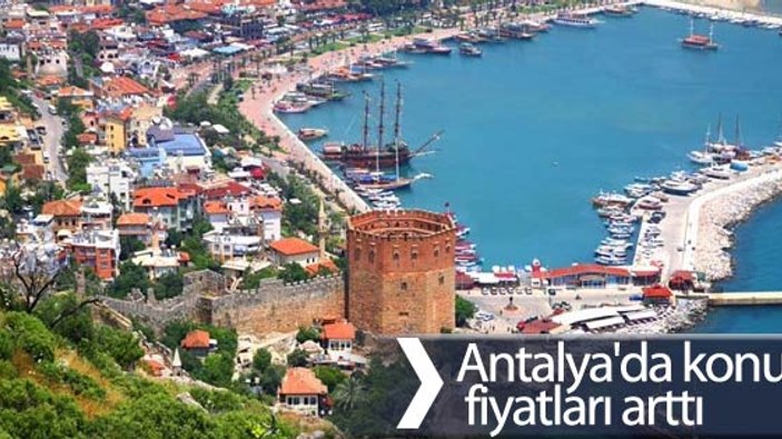 Antalya'da konut fiyatları arttı