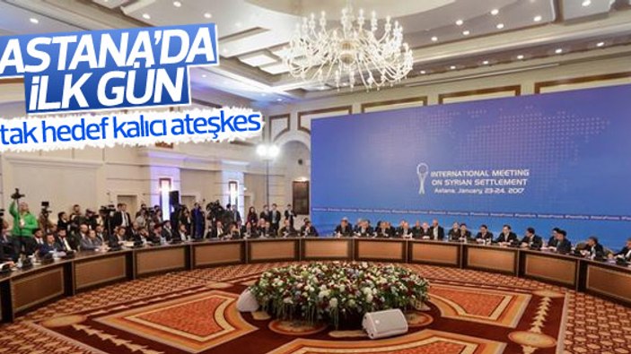 Astana görüşmelerinin ilk günü sona erdi