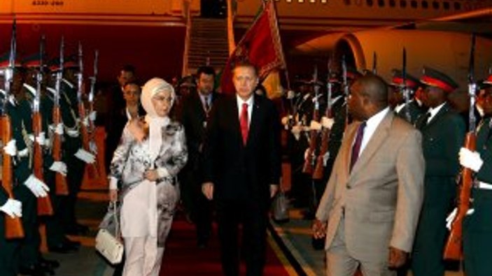 Cumhurbaşkanı Erdoğan Mozambik'e geldi