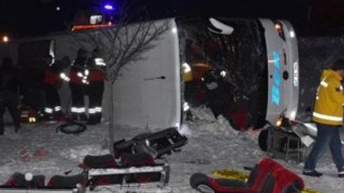 Konya'da kaza: 1 ölü, 46 yaralı