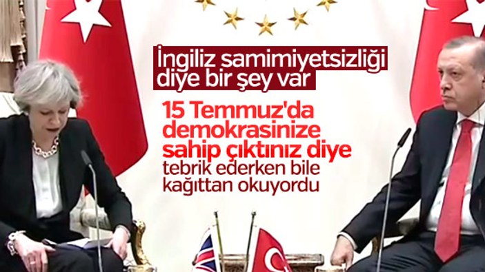 Erdoğan ve May'den ortak basın toplantısı