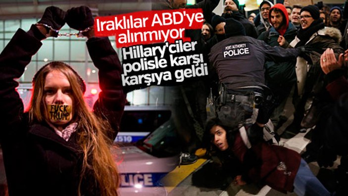 JFK Havalimanı'nda gözaltı protestosu