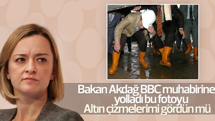 Recep Akdağ BBC muhabirine sarı çizmeleriyle cevap verdi