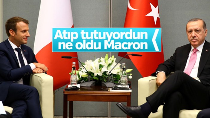Erdoğan Fransız mevkidaşıyla görüştü