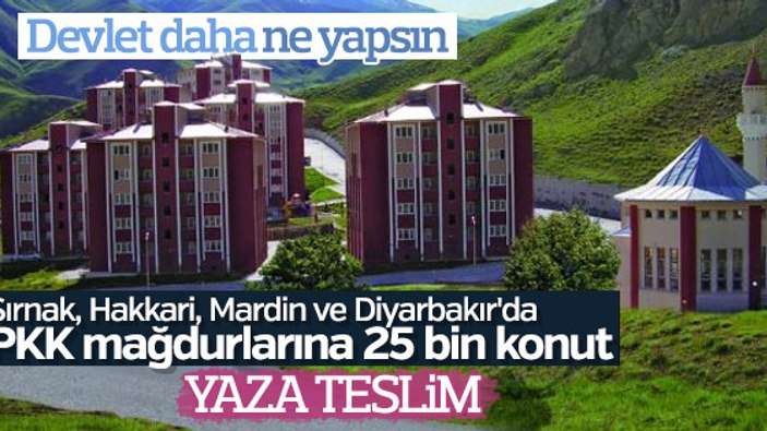 Terör mağdurları için yapılan konutlarda sona doğru