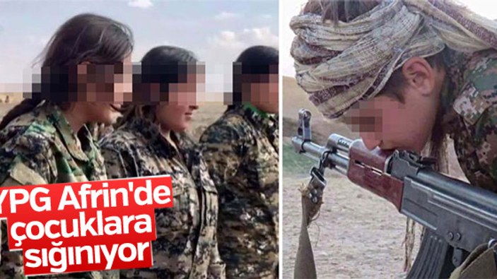 Afrin'de PKK çocukları silah altına alıyor
