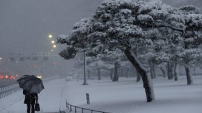 Japonya'da kar fırtınası trafiği felç etti