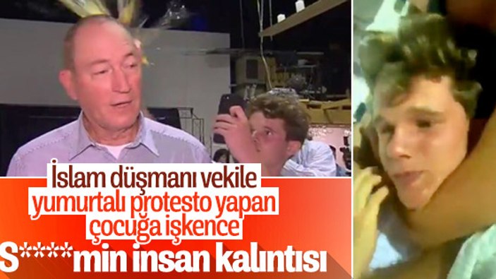 İslam düşmanı vekile protesto yapan çocuğa işkence