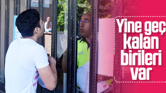 YKS'ye geç kalan öğrenciler sınava alınmadı