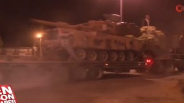Suriye sınırına tank ve komando sevkiyatı