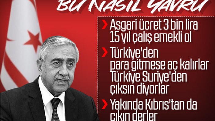 Yavru Cumhurbaşkanı Mustafa Akıncı küstahlaştı