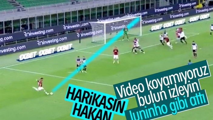 Hakan Çalhanoğlu'ndan muhteşem frikik golü
