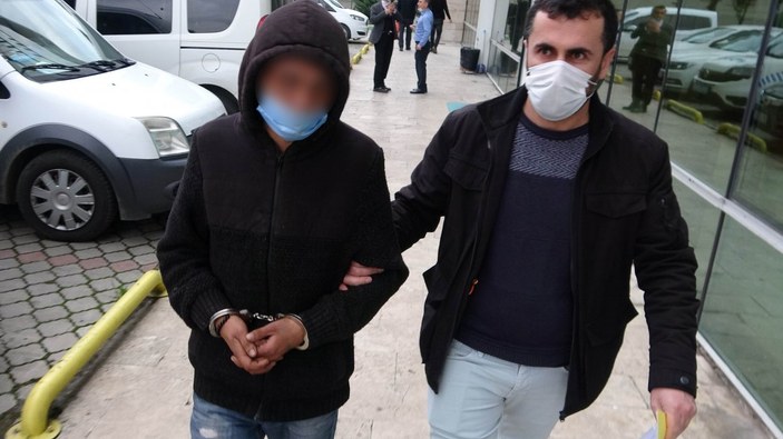 Samsun'da babasına bıçak çekerek para isteyen genç tutuklandı