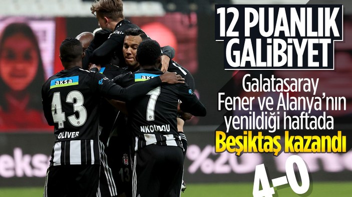 Beşiktaş evinde Erzurumspor'u 4 golle devirdi