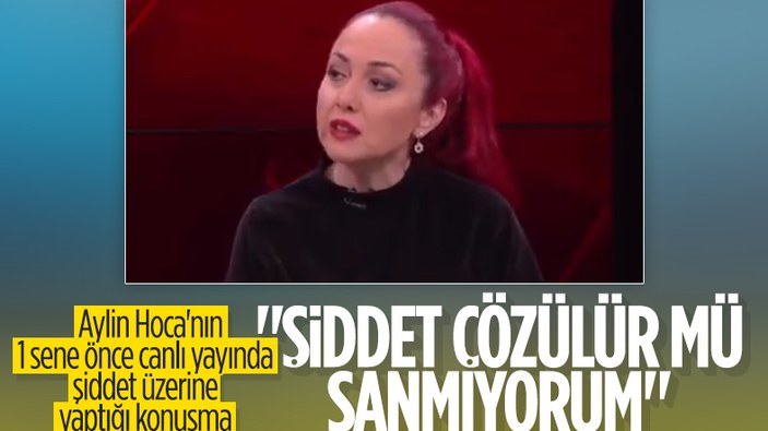 Öldürülen Aylin Sezer'in TV programında yaptığı 'şiddet' temalı konuşma