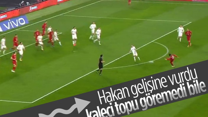Hakan Çalhanoğlu'ndan Letonya'ya şık gol