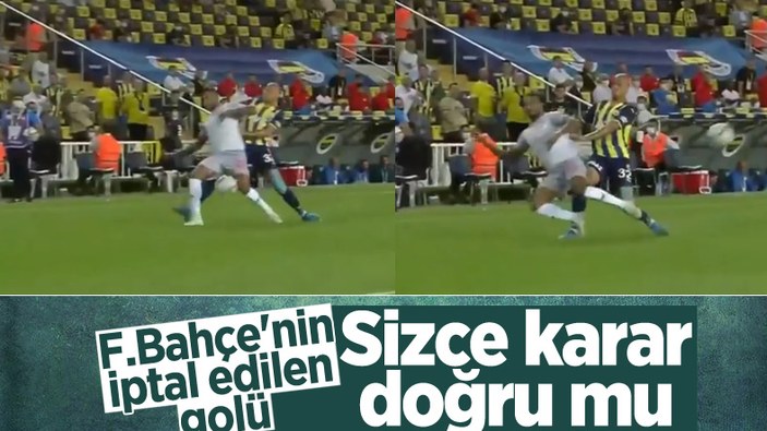 Fenerbahçe'nin iptal olan golü tartışma yarattı