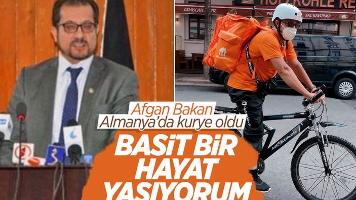 Afganistan’ın eski iletişim bakanı, Almanya’da bisikletli kurye oldu