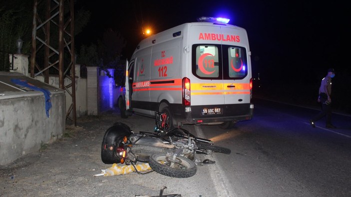 Tekirdağ'da kaza: 1 ölü