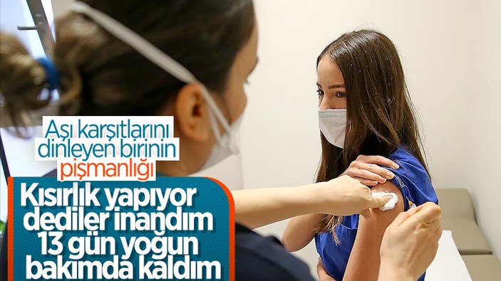 Kayseri'de aşı konusunda kararsız kalan kadın, koronavirüse yakalandı